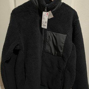 UNIQLO Windproof Outer Fleece Jacket Black Men's M